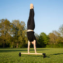Gymnastics handstand bars made of steel and beech wood, ideal for home use - product detail