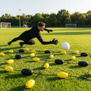 Goalkeeper ball deflector for indoor and outdoor training