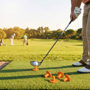 Pack of 5 durable 45mm rubber driving range tees for golf practice - product detail