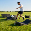 Interactive football training rebound board with reaction lights - product detail