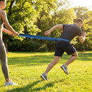 Multi-colour resistance bands made from natural latex for gym and home use
