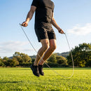 Black Speed Skipping Rope with Steel Wire and PVC Coating - product detail