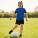 Junior girls’ sports polo shirt in polyester, available in multiple sizes and colours