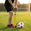 Aluminium football stirrup pump with EPDM hose
