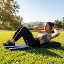 Black Ab Mat for Core Workouts, made of durable PVC