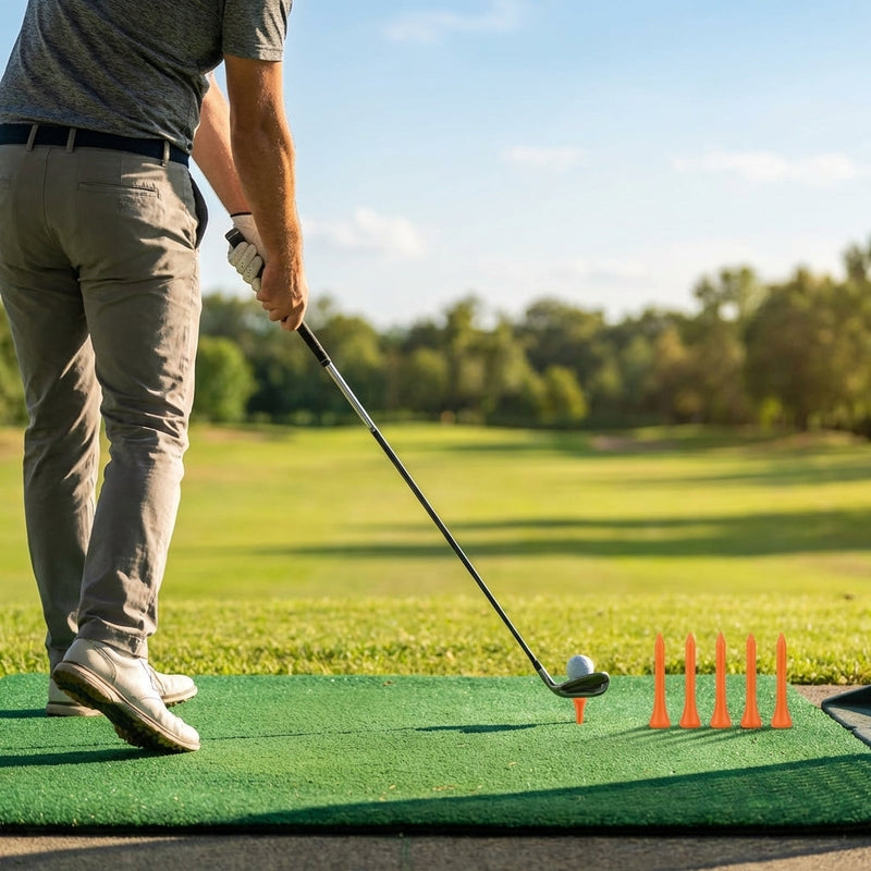 Rubber Golf Driving Range Tees – 35mm Durable