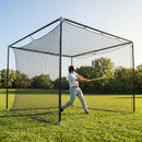 Baseball Batting Cage Net with Galvanized Steel Connectors