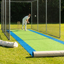 Premium cricket matting with blue surround for indoor and outdoor use - product detail