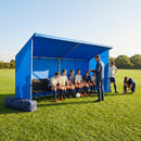 Portable team shelter in 10 colours with steel frame for sports events - product detail