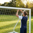 Football goal nets 6x4ft HDPE material for goalposts