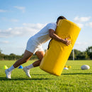 AFL tackle bag in yellow, made from durable 600GSM PVC for training