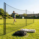 Black replacement sports nets made from HDPP twine for garden and sports use - product detail