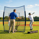 Baseball protective screen 7ft x 7ft with fibreglass and steel frame