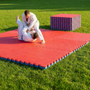 Tatami Foam Mat Jigsaw Tiles 1m² Red & Blue for Gym and Dojo - product detail