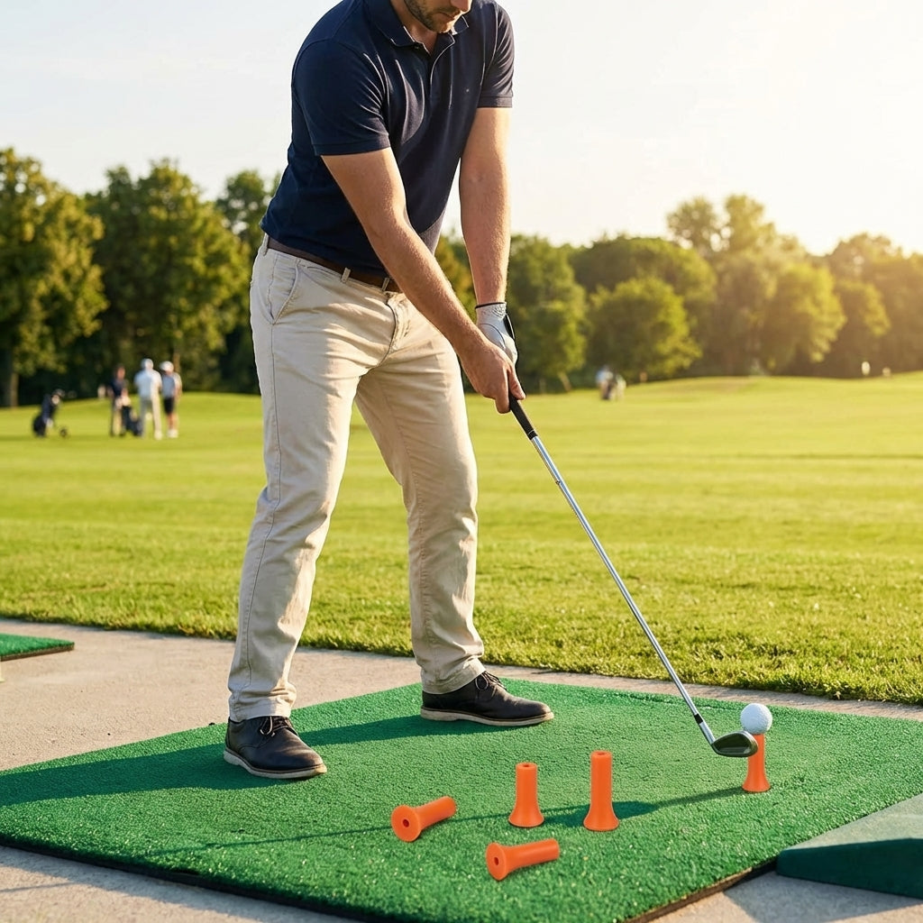 Rubber Driving Range Tees – Mixed Sizes for Golf Practice