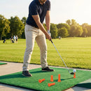 Rubber driving range tees in mixed sizes for golf practice
