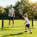 Mini Tennis Net Set with rackets and balls, perfect for backyard and club use