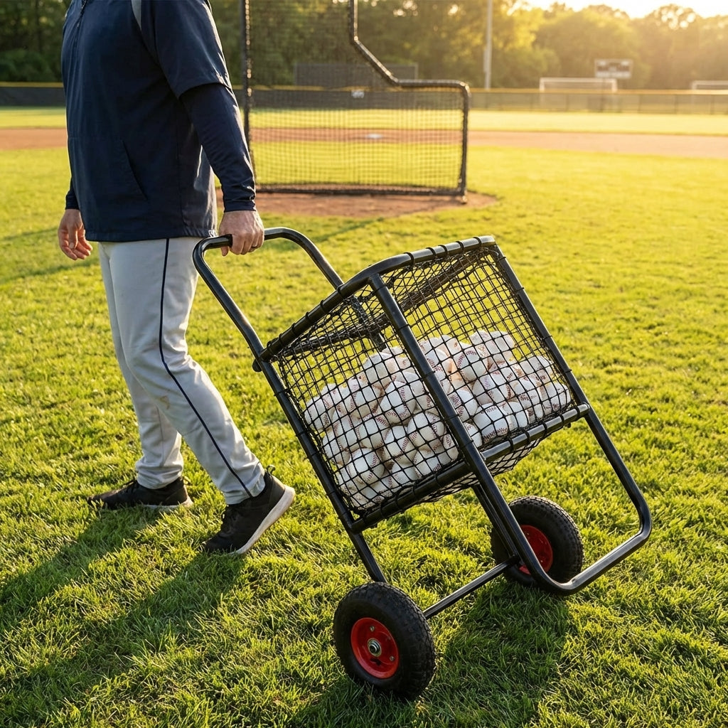 Baseball Ball Carry Cart – Steel Frame