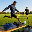 Windbreaker jacket in black and navy, ideal for training and casual use - product detail