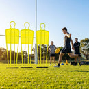Fluorescent yellow Aussie Rules training mannequin