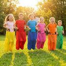 Sack race bags in assorted colours for sports day fun