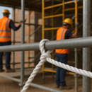 8mm White Polypropylene 3-strand Rope - 220m Heavy-Duty Coil