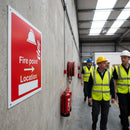 Fire Point Arrow Right Location Signs – Durable Safety Signage – Industrial Use
