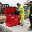 Heavy Duty Transbank Container – Red – Steel Construction – Industrial Use