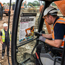 Excavator Inspection Poster – 420mm x 594mm – Synthetic Paper – Indoor/Outdoor