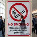 No Smoking Sign – Rigid Plastic, Self-Adhesive Vinyl, Aluminium – Indoor/Outdoor Use