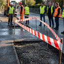 Reflective Barrier Tape – 75mm x 250m – Non-Adhesive Polyethylene – Indoor/Outdoor Use