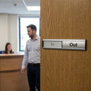 Door Slider Signs – 300mm x 40mm – Anodised Aluminium – Indoor/Outdoor