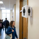 Ladies Toilets Symbol Sign – 150mm x 200mm – Rigid Plastic – Indoor/Outdoor