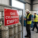 Gas Cylinders Empty Signs – 1mm Rigid Plastic – Indoor/Outdoor Use