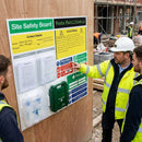 Site Safety Board – 1050mm x 1090mm – Rigid Correx Plastic – Industrial Use
