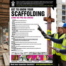 Scaffolding Inspection Poster – 420mm x 594mm – Synthetic Paper – Indoor/Outdoor
