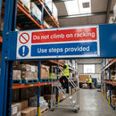 Safety Warning Sign – Do Not Climb – Rigid Plastic & Vinyl – Indoor/Outdoor Use