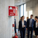 Fire Safety Sign – Red – Essential Safety Equipment – Indoor/Outdoor Use