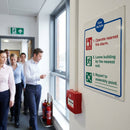Fire Action Notice – EEC – Automatic Brigade Dialling – Safety Sign