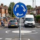 Mini Roundabout Reflective Traffic Sign – 600mm – 3mm Aluminium – Outdoor Use