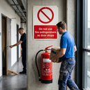 Safety Warning Sign – Do Not Use Fire Extinguishers – Indoor/Outdoor