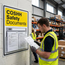 COSHH Safety Document Display – 450mm x 600mm – 10mm Foam PVC – Industrial Use