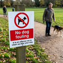 No Dog Fouling Sign – 1mm Rigid Plastic – Indoor/Outdoor Use