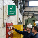 Lockout Station Signs – 150mm x 200mm – Rigid Plastic – Indoor/Outdoor