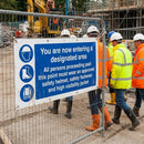 Safety Banner – 1270mm x 610mm – Flame Resistant PVC – Indoor/Outdoor Use