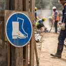 Safety Boots Symbol Sign – 1mm Rigid Plastic – Indoor & Outdoor Use