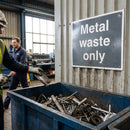 Metal Waste Recycling Signs – 1mm Rigid Plastic – Indoor/Outdoor