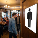 Gents Toilet Sign – 1mm Rigid Plastic – Indoor/Outdoor Use