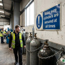 Safety Sign – 1mm Rigid Plastic – Indoor/Outdoor Use – Secure Cylinders