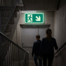 Photoluminescent Wayfinding Markers – Arrow Down/Right – Self-Adhesive Vinyl – Indoor Use